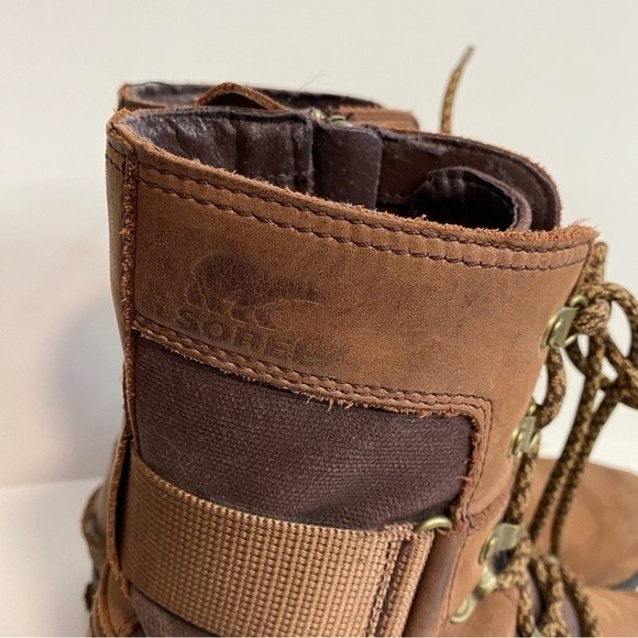 Sorel Size 10.5 Womens Brown Leather Lace-Up Boots - Picture 2 of 10